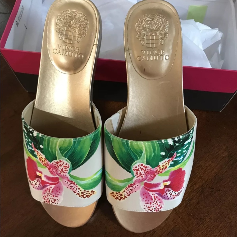 vince camuto orchid blush pink flower flat sandal - Picture 6 of 12